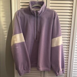 Abercrombie & Fitch Purple Fleece 1/4 Zip